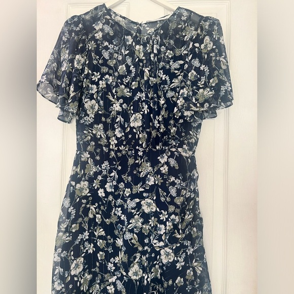 ASTR flutter sleeve flowy asymmetrical Dress revolve Anthropologie medium boho - Picture 5 of 10